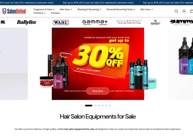 Salon United — Shopify